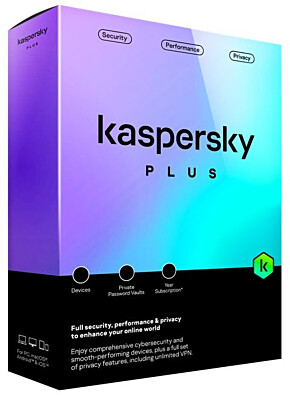Kaspersky Plus 2024 - 3 devices - 1 year