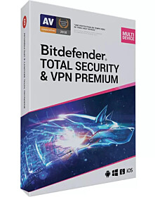 Bitdefender Total Security & VPN Premium 2023 (3 devices - 1 year)