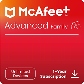 McAfee Advanced Family (unlimited devices - 1 year)